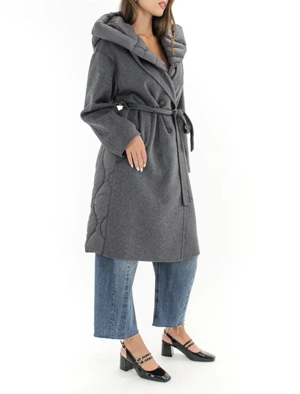 Vicolo donna cappotto TF0028 ASFALTO
