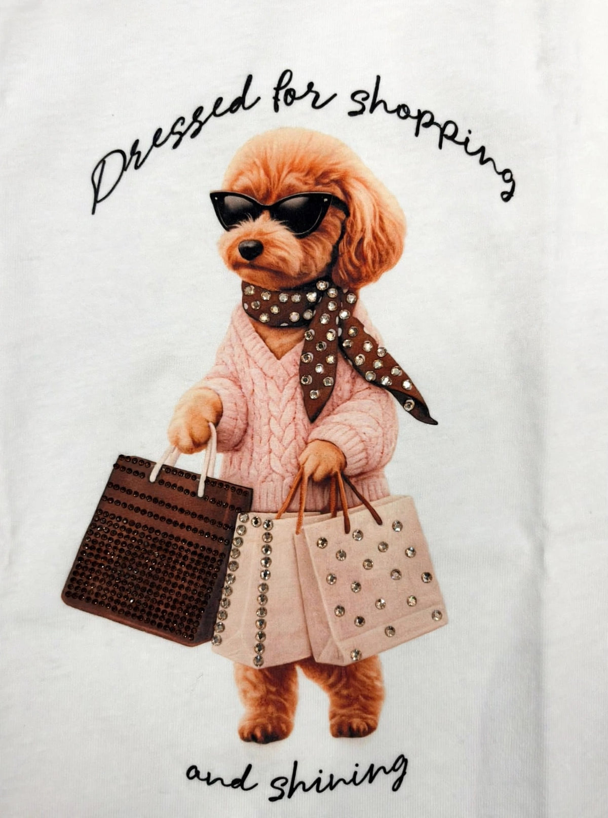 Gold Rush t-shirt STAMPA CANE SHOPPING TL19