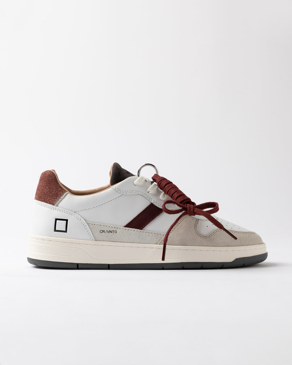 d.a.t.e. scarpa COURT 2.0 VINTAGE WHITE-BORDEAU