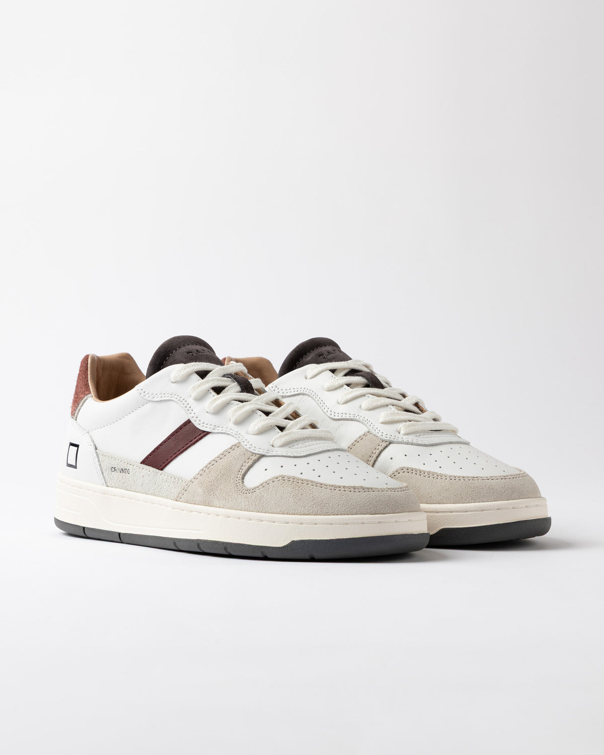 d.a.t.e. scarpa COURT 2.0 VINTAGE WHITE-BORDEAU
