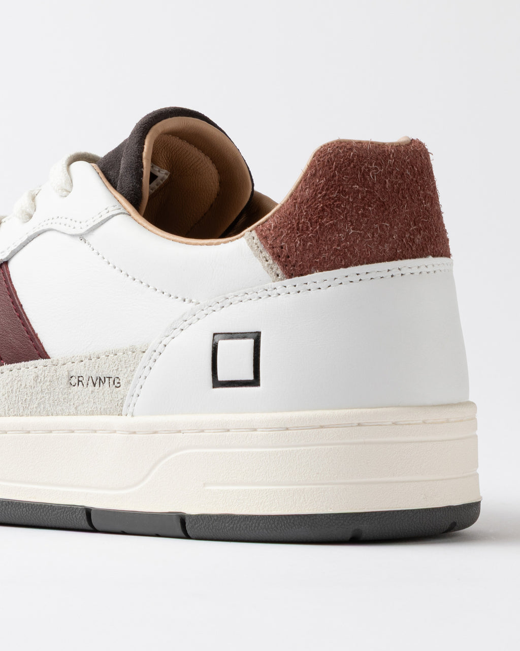 d.a.t.e. scarpa COURT 2.0 VINTAGE WHITE-BORDEAU