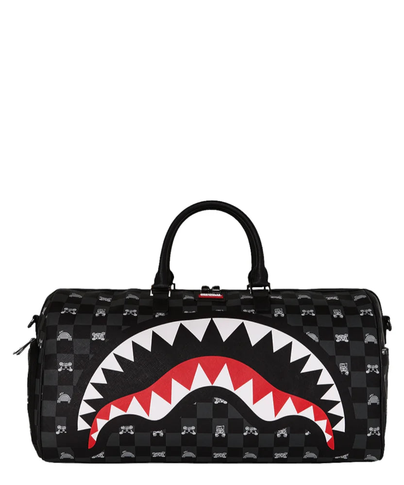 Sprayground  borsone GRAY PEEKING Character Check Large Duffle 910D8910NSZ