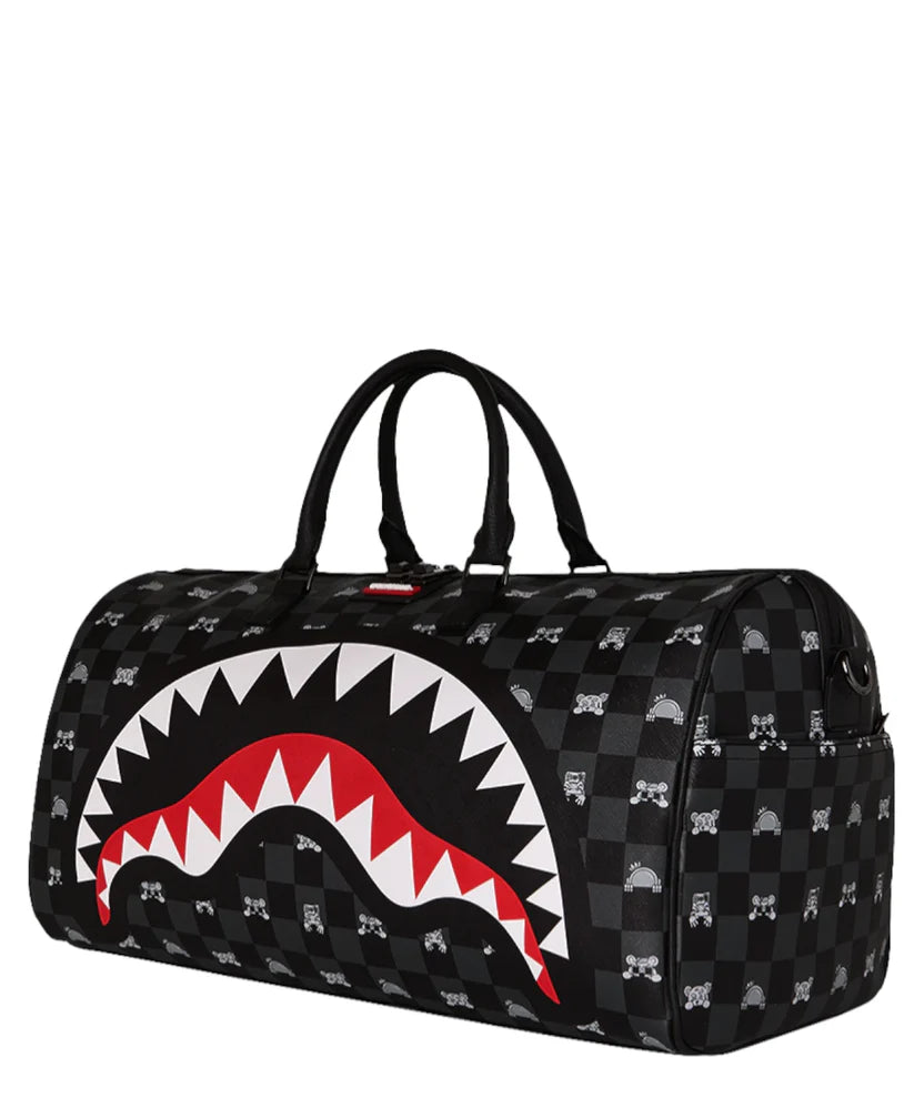 Sprayground  borsone GRAY PEEKING Character Check Large Duffle 910D8910NSZ