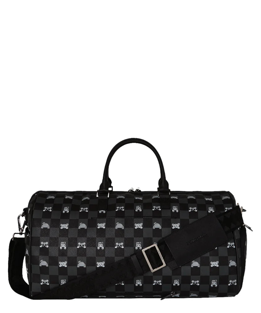 Sprayground  borsone GRAY PEEKING Character Check Large Duffle 910D8910NSZ
