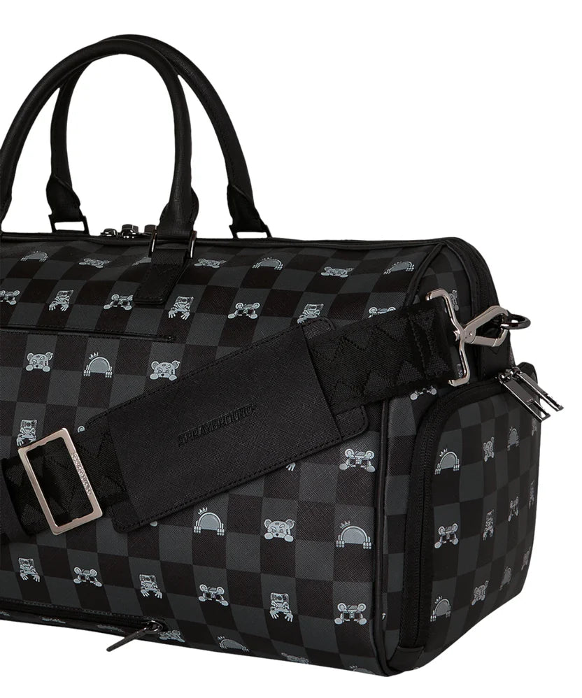 Sprayground  borsone GRAY PEEKING Character Check Large Duffle 910D8910NSZ