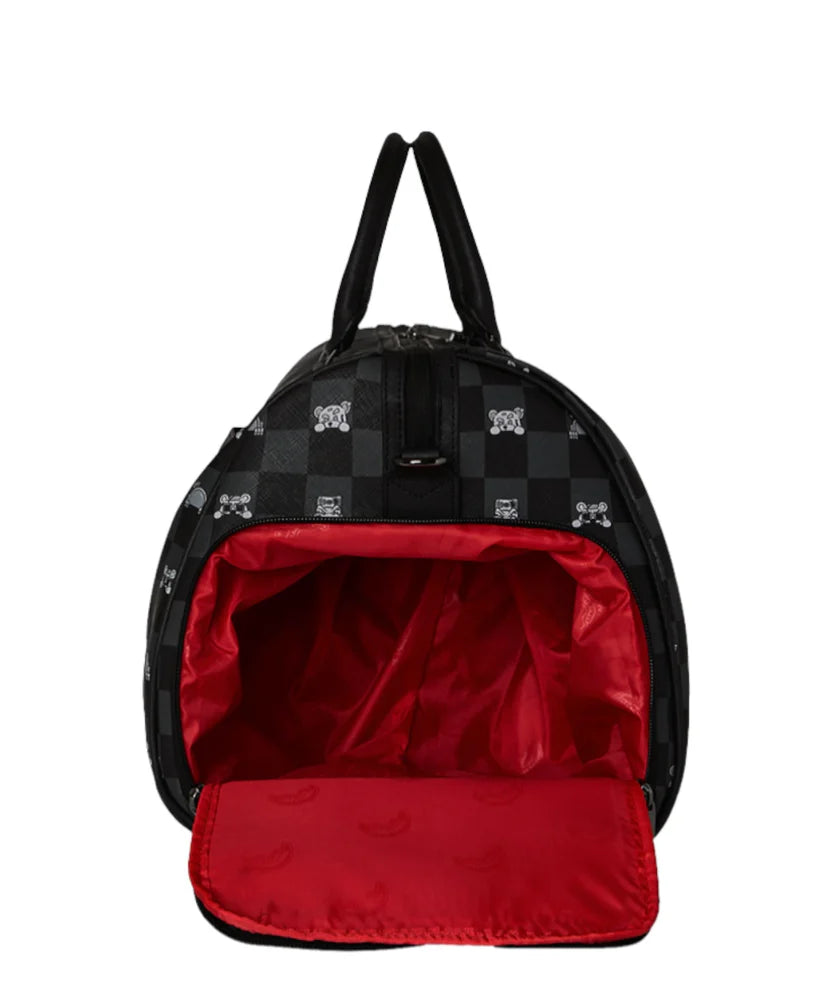 Sprayground  borsone GRAY PEEKING Character Check Large Duffle 910D8910NSZ