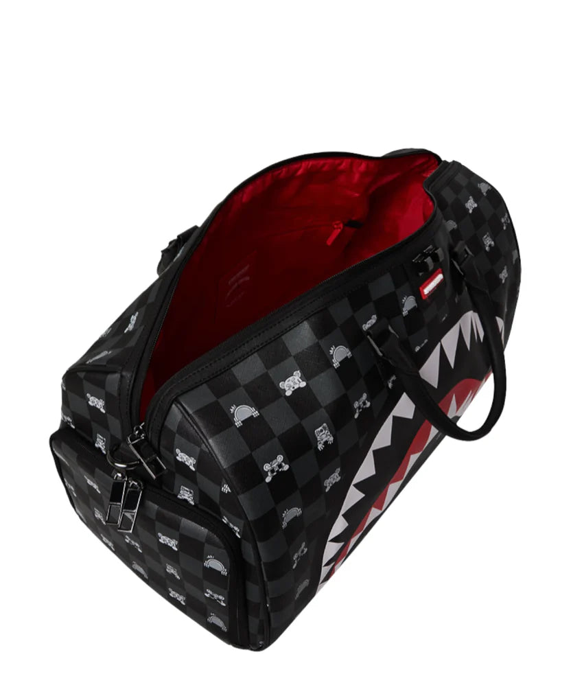 Sprayground  borsone GRAY PEEKING Character Check Large Duffle 910D8910NSZ