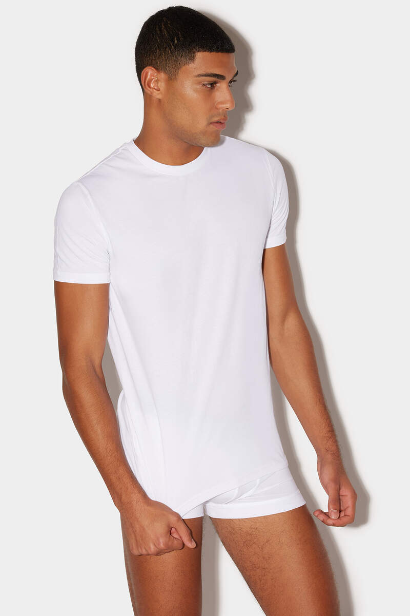 Dsquared Uomo T-shirt Basic Bianco DCX200030