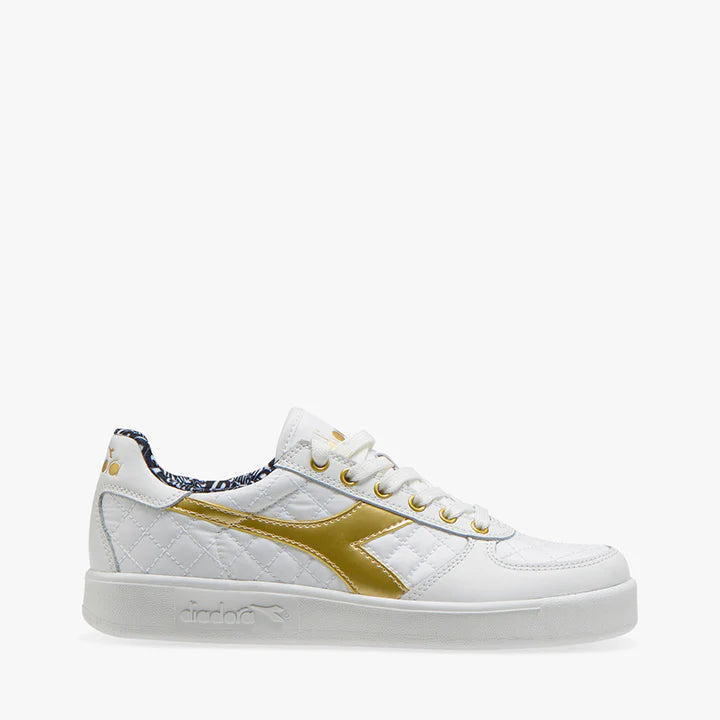 DIADORA DONNA SCARPA B.ELITE CHARM WN BIANCO E ORO