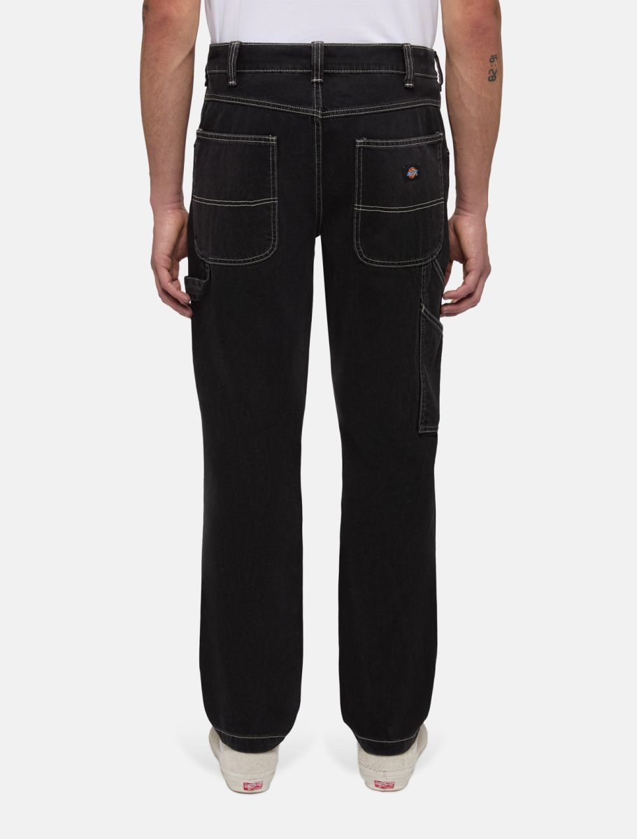 dickies uomo jeans garyville denim black wash