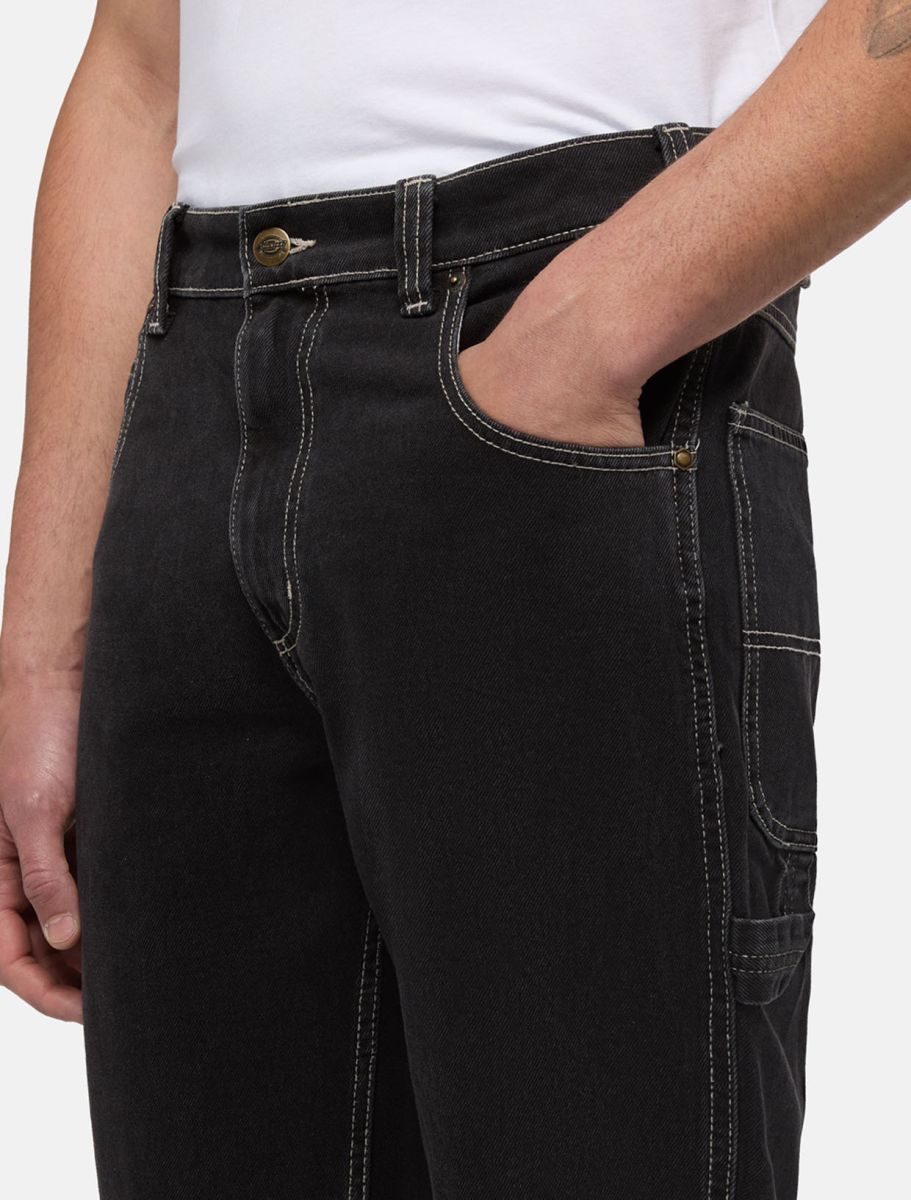 dickies uomo jeans garyville denim black wash