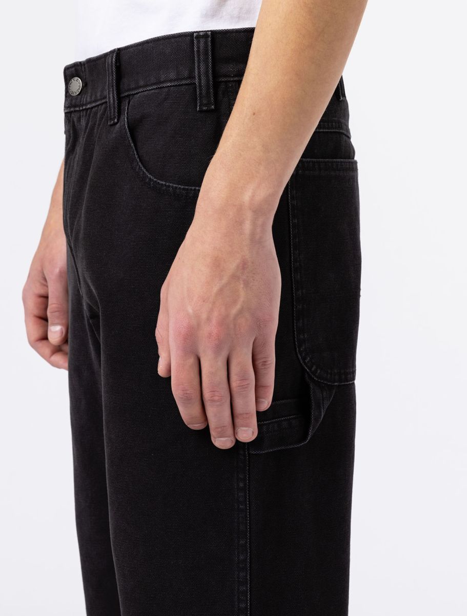 dickies uomo pantalone duck carpenter stone w.black