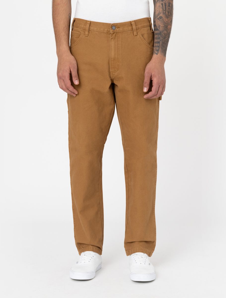 dickies uomo pantalone duck carpenter stone w.brown