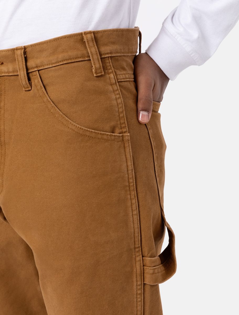 dickies uomo pantalone duck carpenter stone w.brown