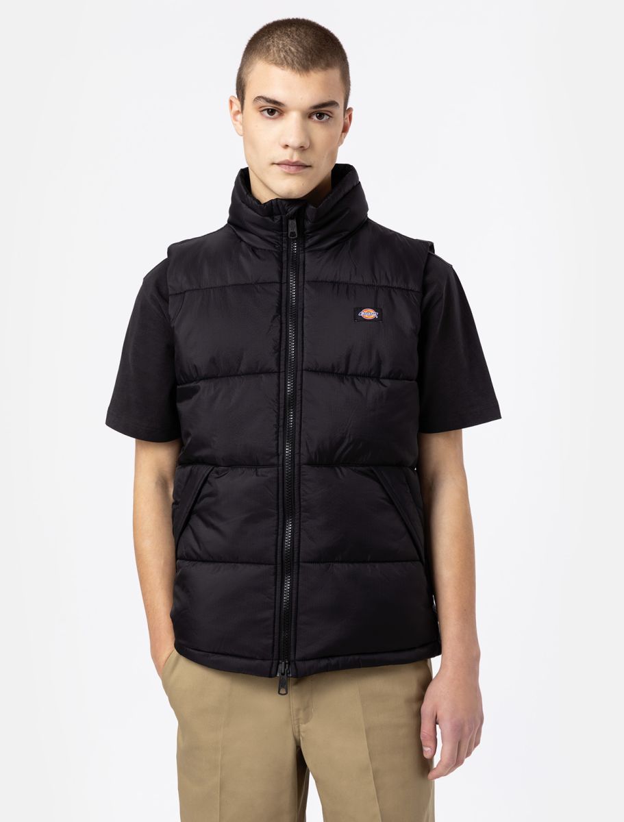 dickies uomo smanicato waldenburg vest black