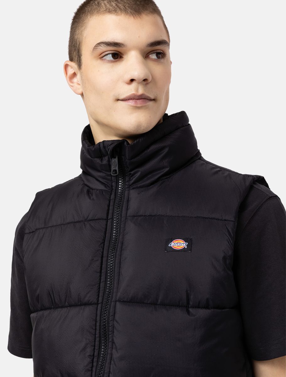 dickies uomo smanicato waldenburg vest black