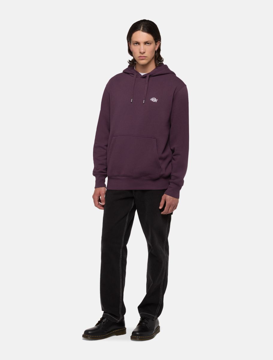 dickies uomo felpa summerdale hoodie plum perfect