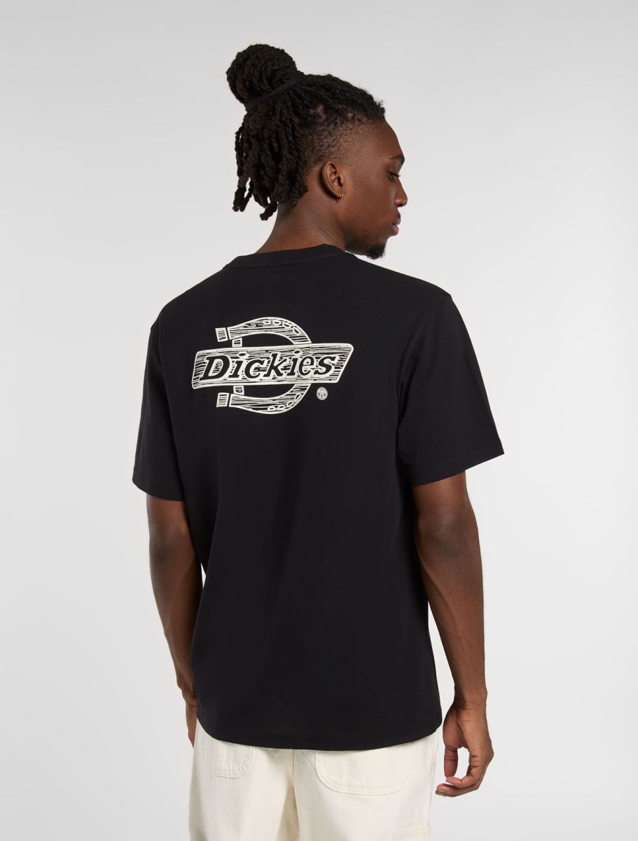 Dickies uomo t-shirt Wood Logo DK0A4ZATBLK1
