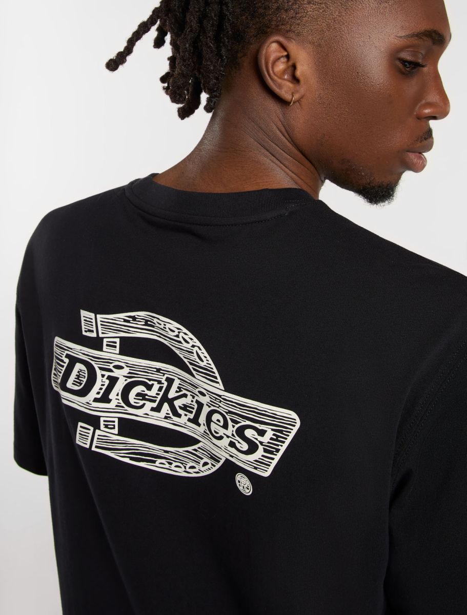 Dickies uomo t-shirt Wood Logo DK0A4ZATBLK1