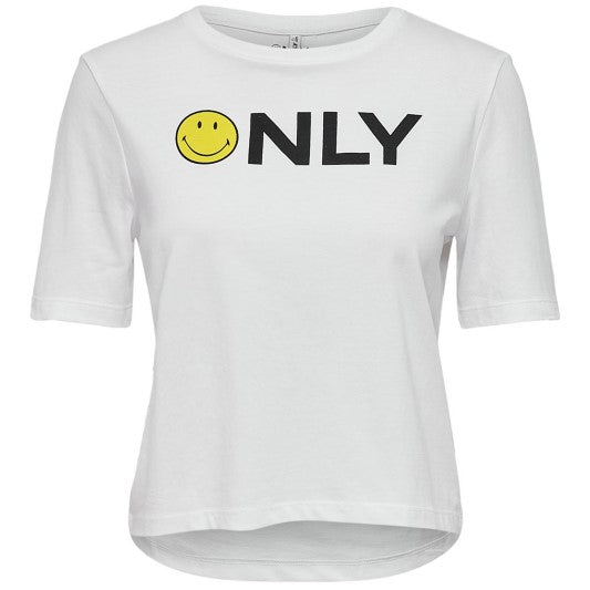 ONLY DONNA T-SHIRT SMILEY