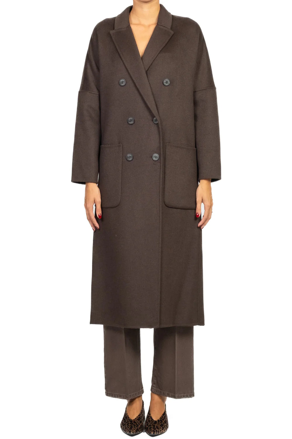 Vicolo donna cappotto TF0001 FONDENTE