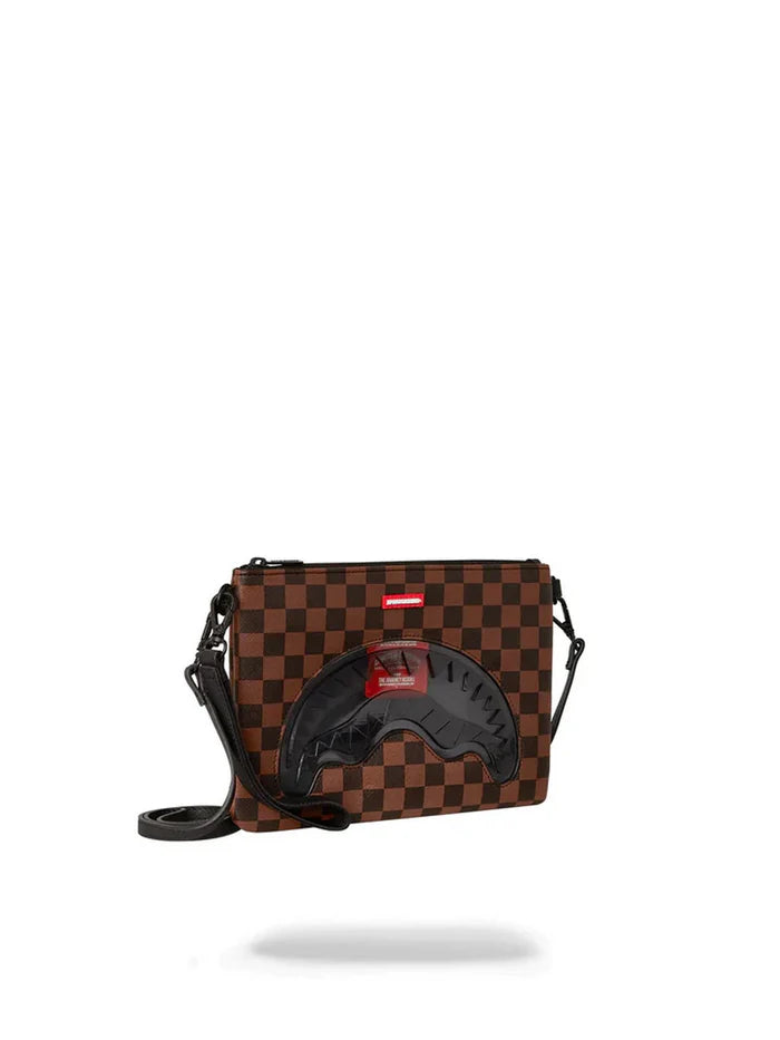 sprayground borsello sip clear sm eyes cross clutch