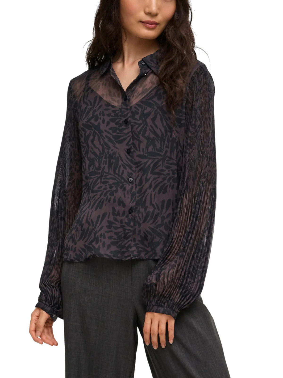 Only camicia STAR PENINNA 15384283 CHOCOLATE