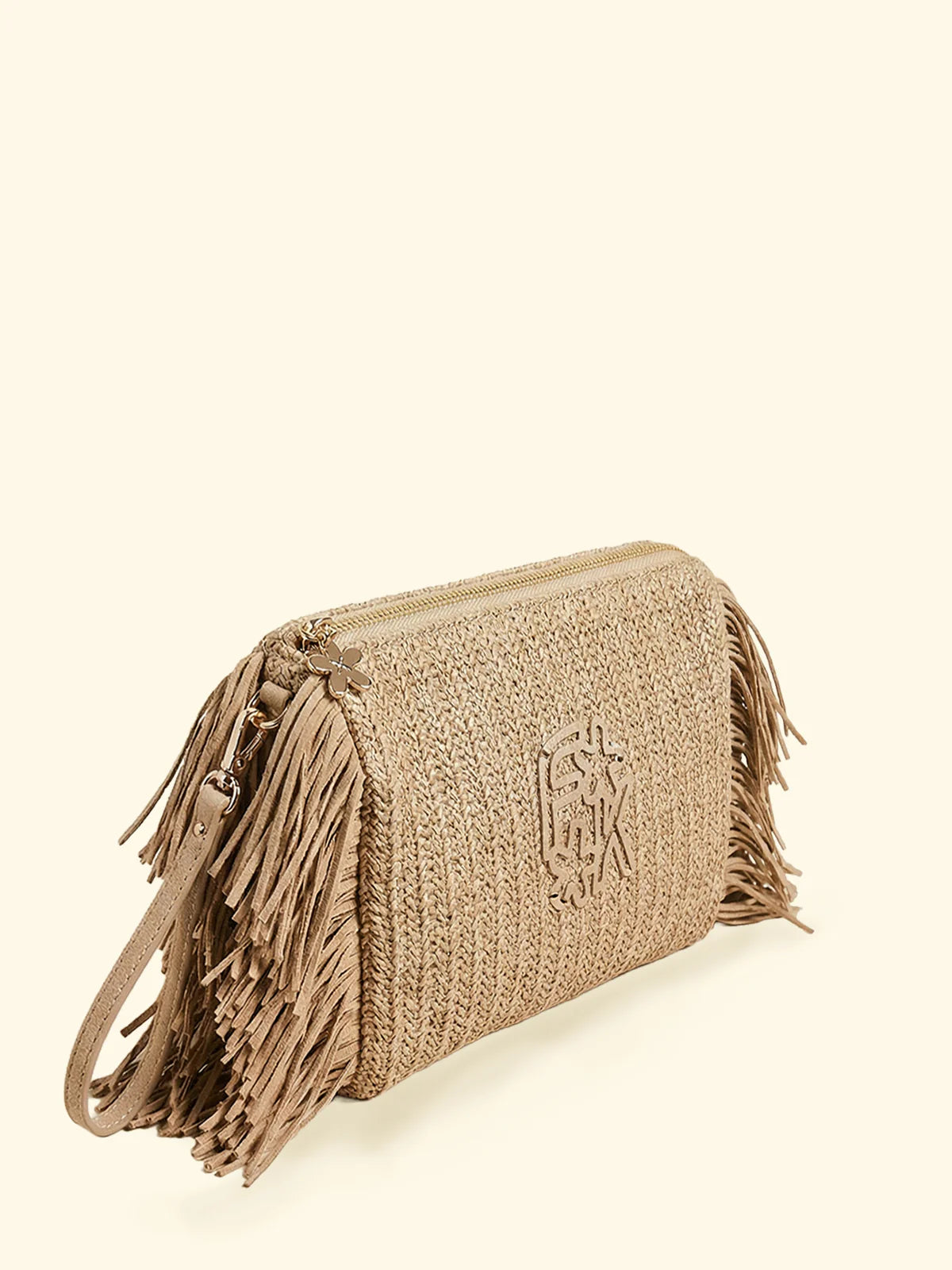f**k donna borsa Maxi Pochette - Beige FA26-SW0050BG