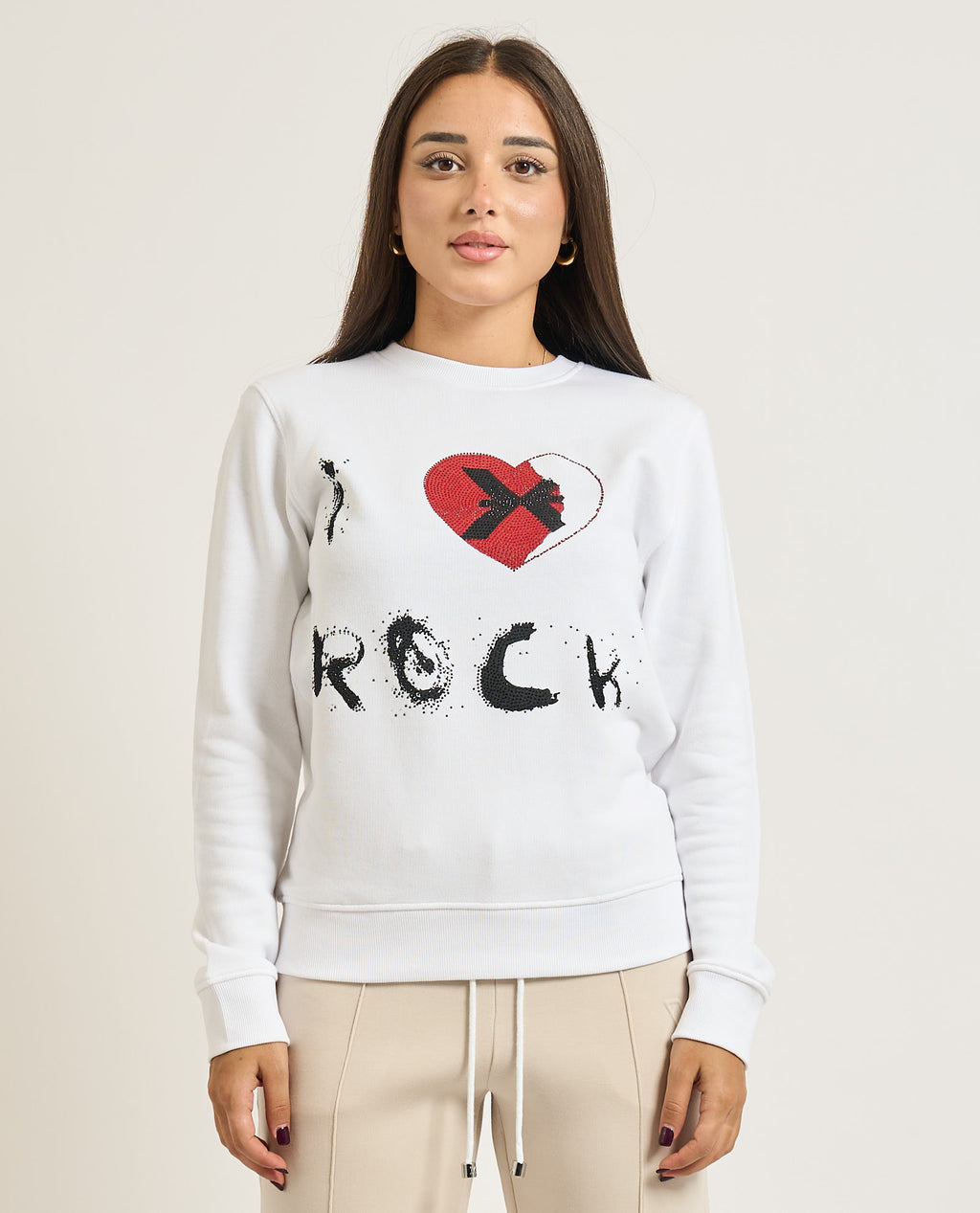 Richmond donna felpa faram UWA25284FEMTL White