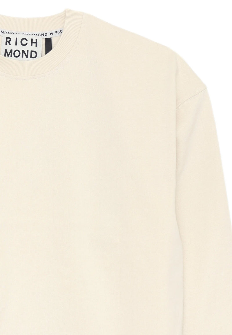 Richmond uomo felpa Nemes UMA25116FEBCL White Cap