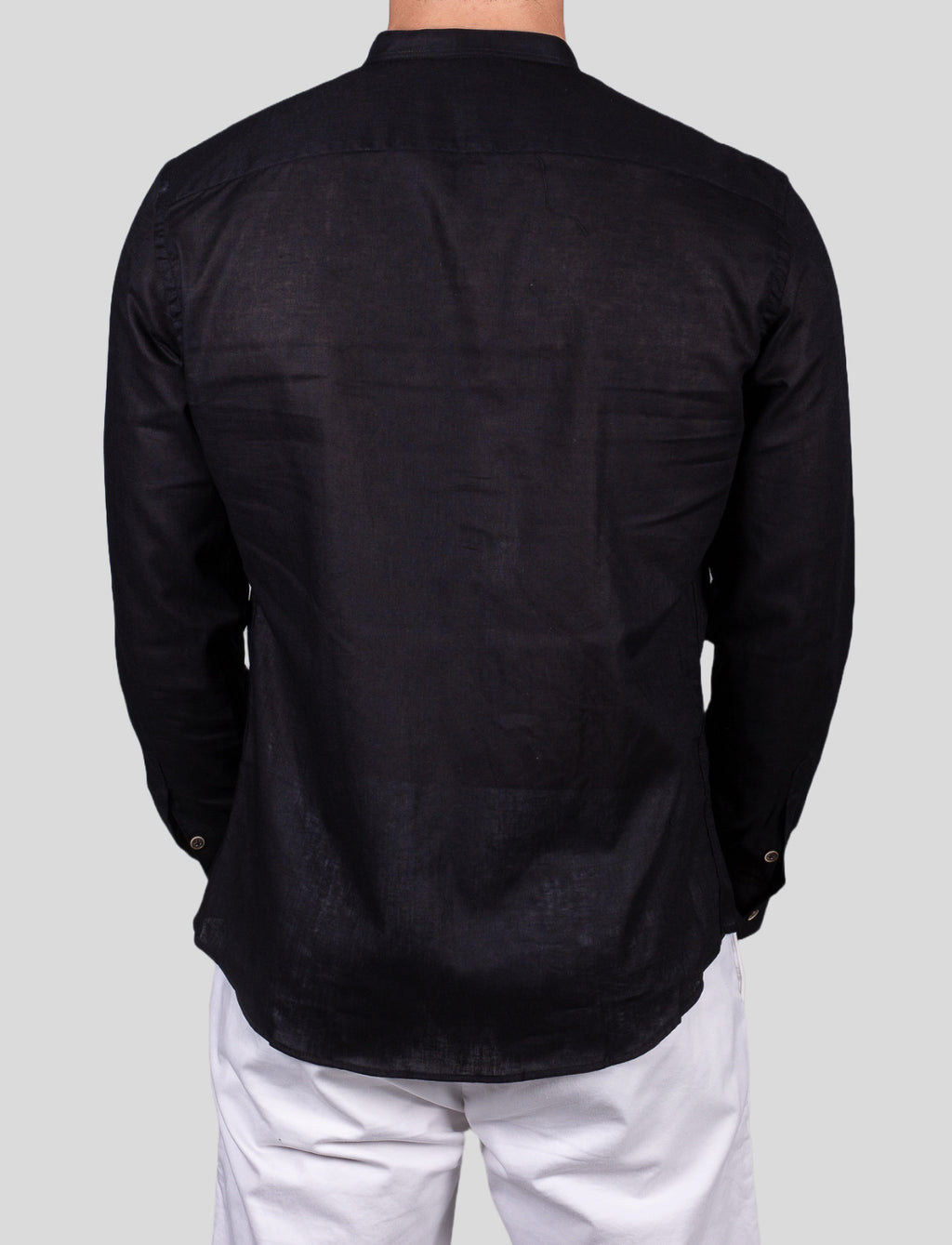 Gold Rush uomo camicia lino corea Seul Nero