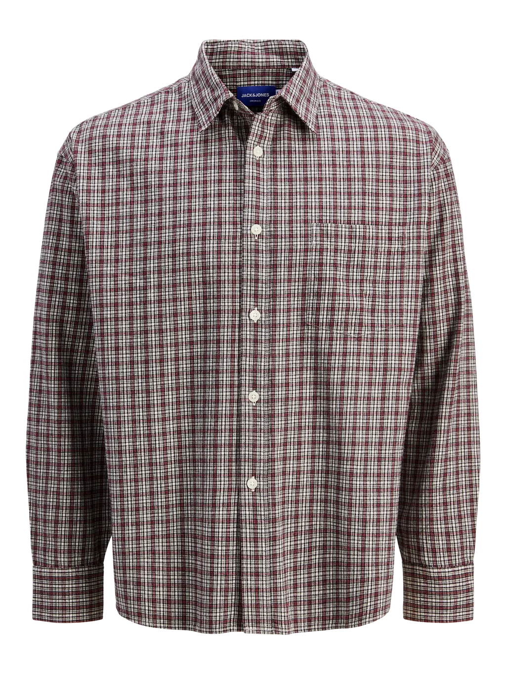 Jack & Jones uomo camicia Meadows 12283116 Deep Maho