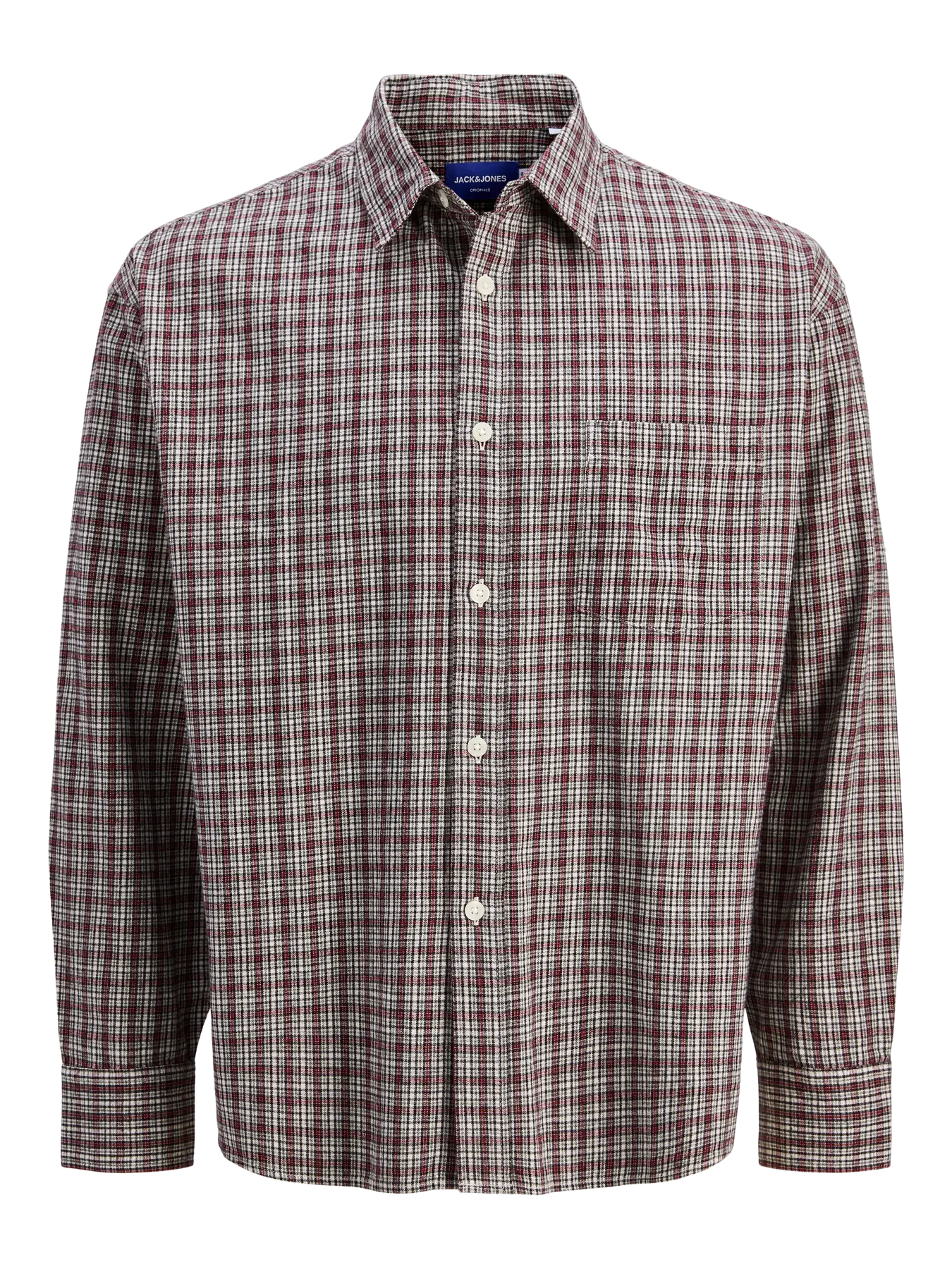 Jack & Jones uomo camicia Meadows 12283116 Deep Maho