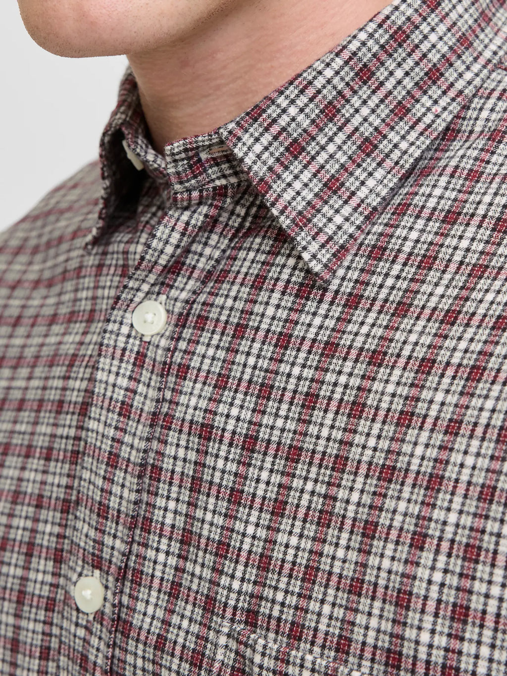 Jack & Jones uomo camicia Meadows 12283116 Deep Maho