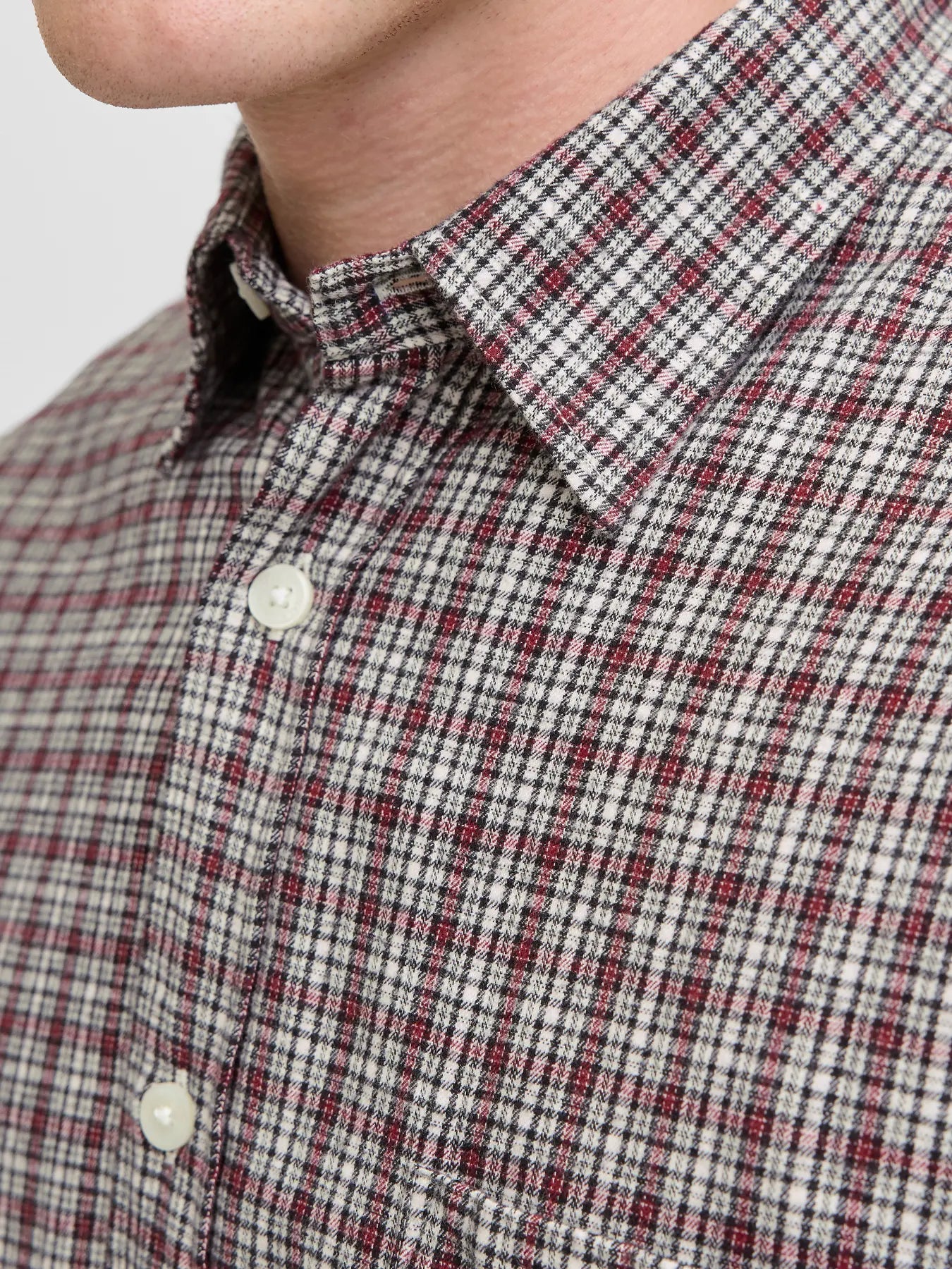 Jack & Jones uomo camicia Meadows 12283116 Deep Maho