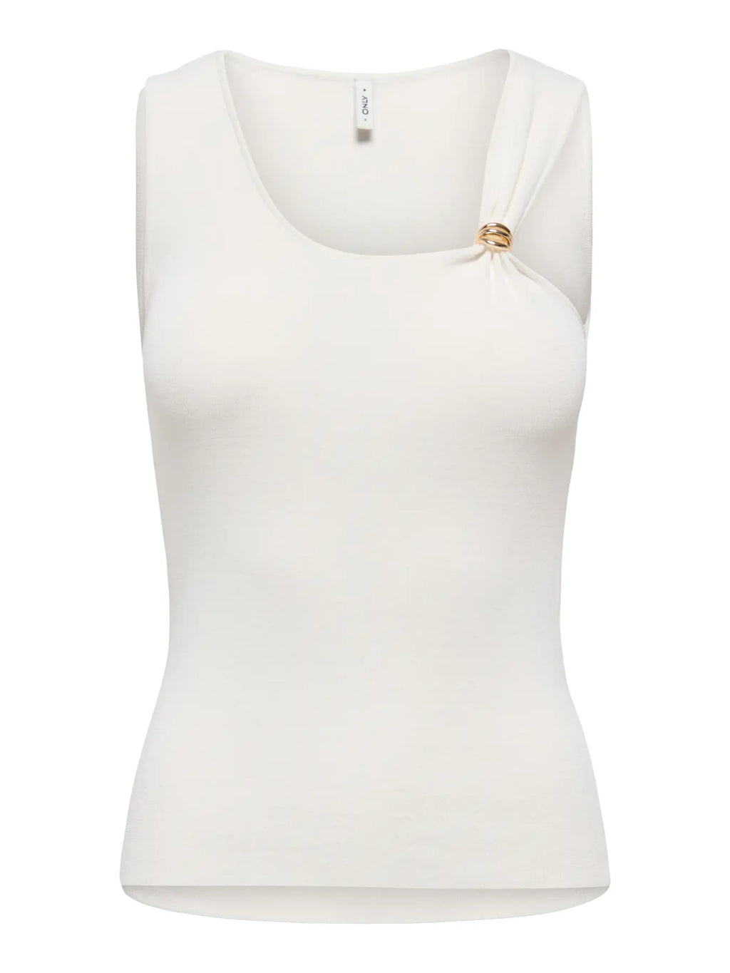 Only donna top GOLDEN U-NECK BUCKLE 15375090