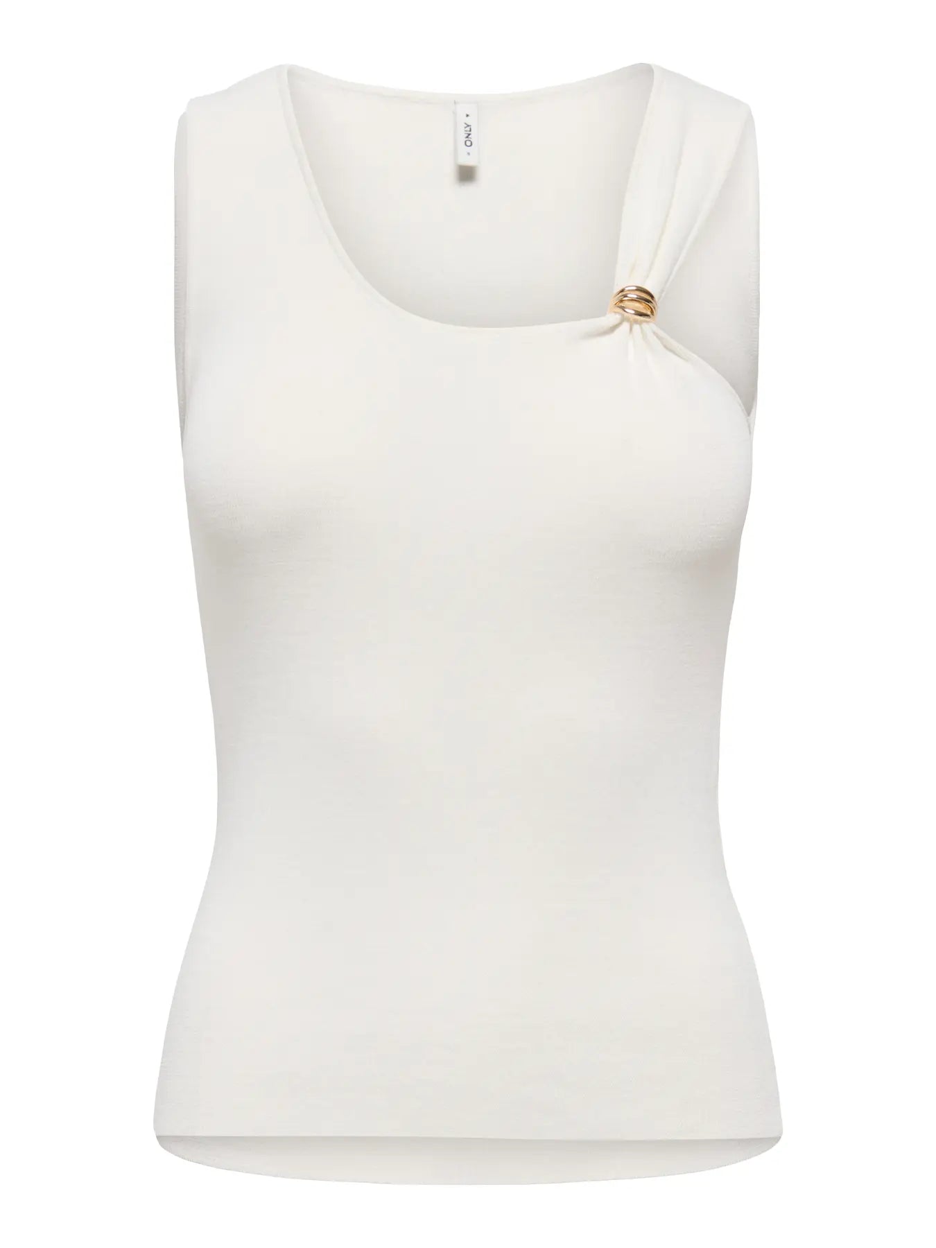 Only donna top GOLDEN U-NECK BUCKLE 15375090