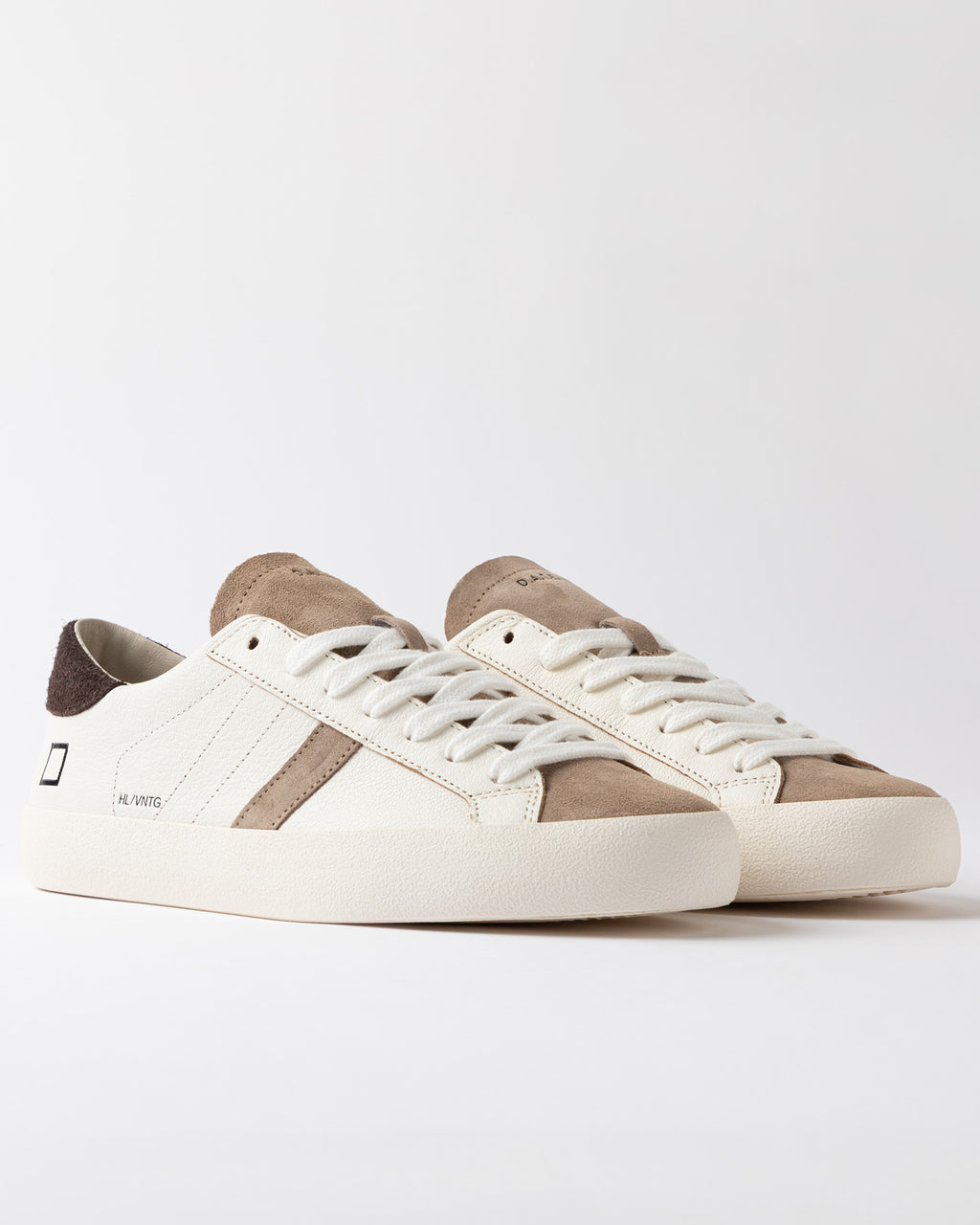 d.a.t.e. scarpa HILL LOW VINTAGE WHITE-BROWN