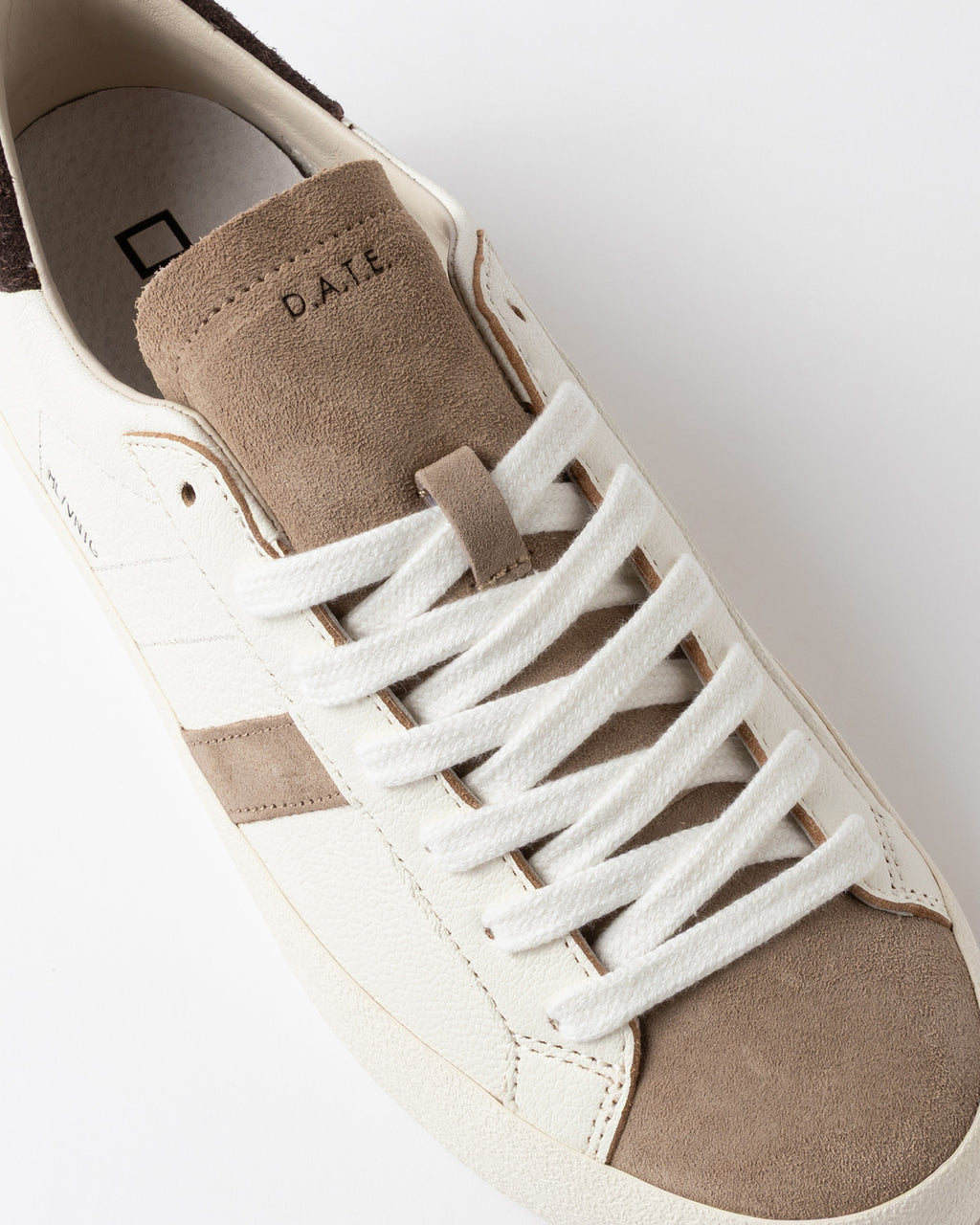 d.a.t.e. scarpa HILL LOW VINTAGE WHITE-BROWN