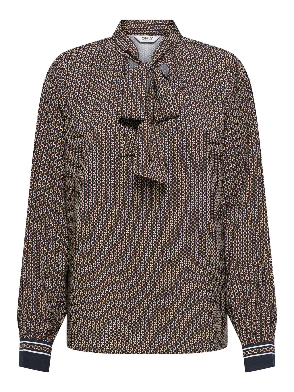 Only donna t-shirt Veda Border 15357486 Black