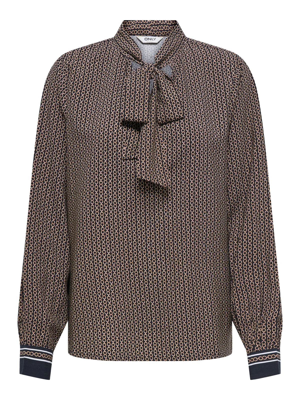 Only donna t-shirt Veda Border 15357486 Black