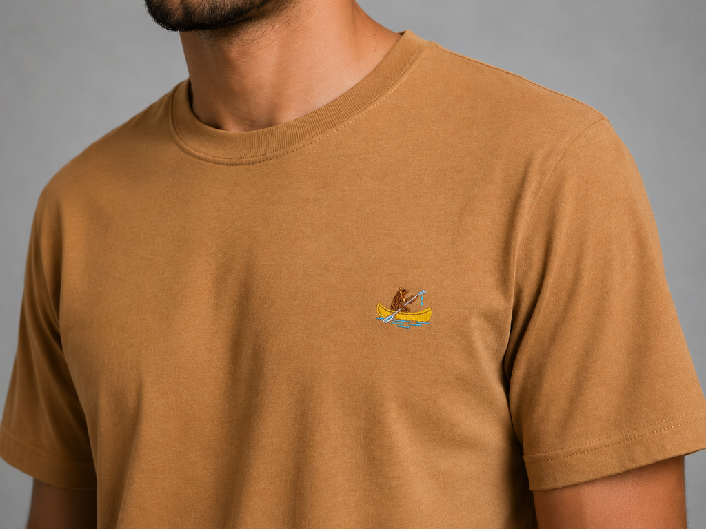 Gold Rush uomo t-shirt Ricamo M1MINI05
