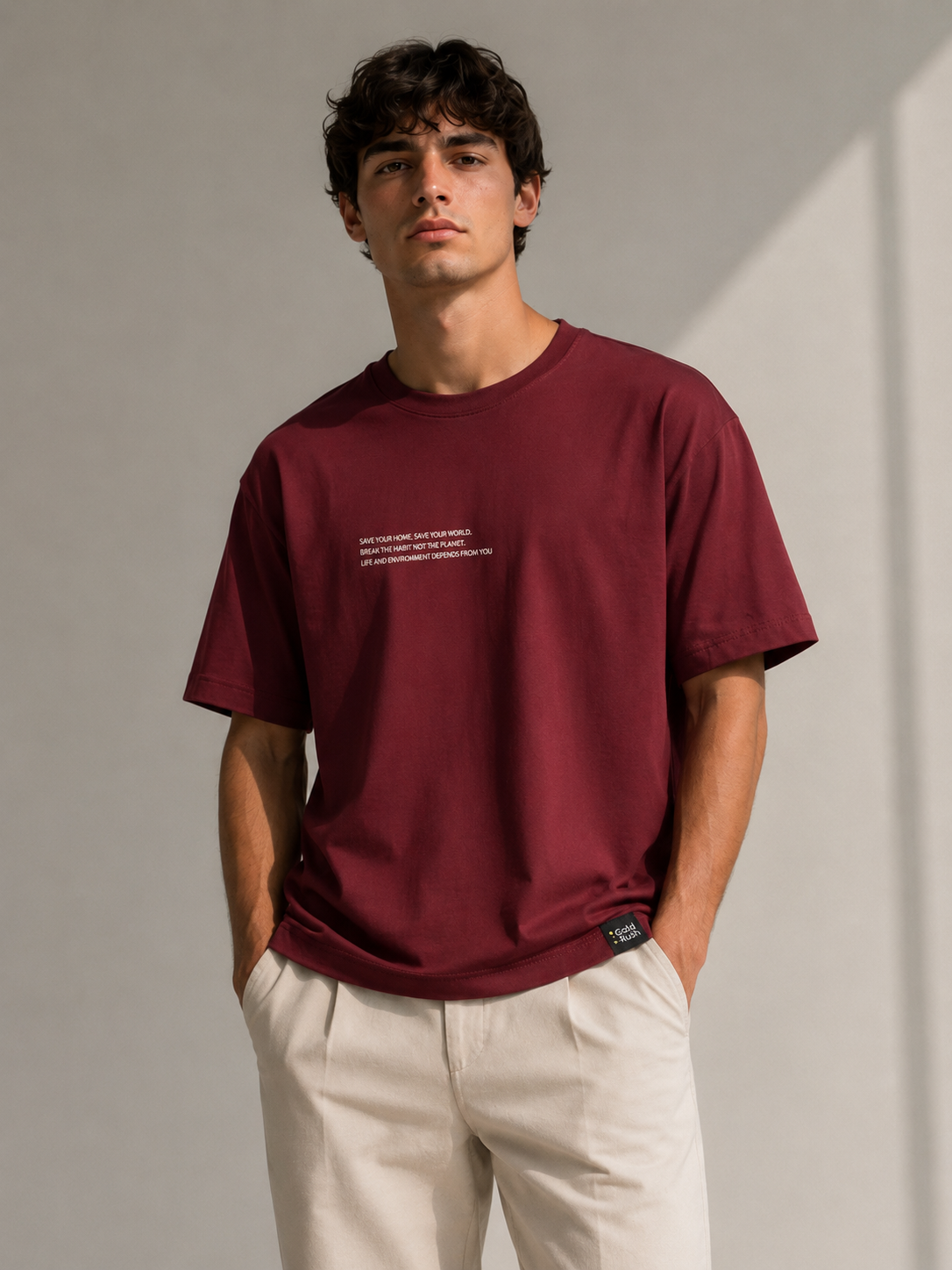 Gold Rush uomo t-shirt Basic Stampa M1ESS56