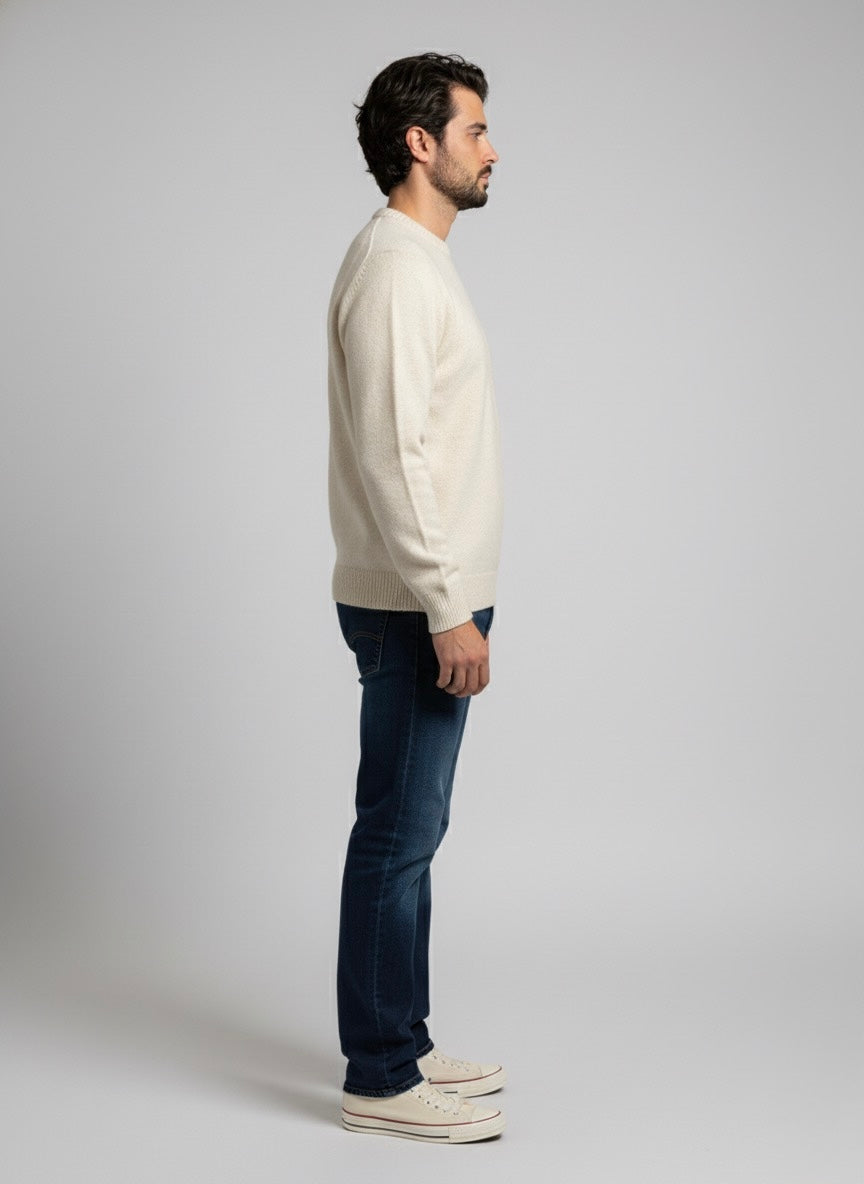 Gold Rush uomo maglia girocollo ORITGC PANNA