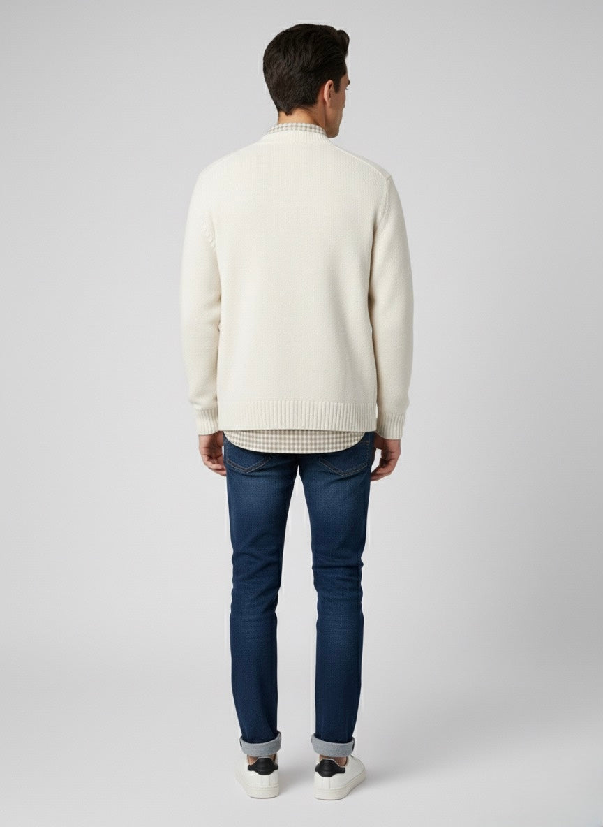 Gold Rush uomo CARDIGAN MA3009GR PANNA