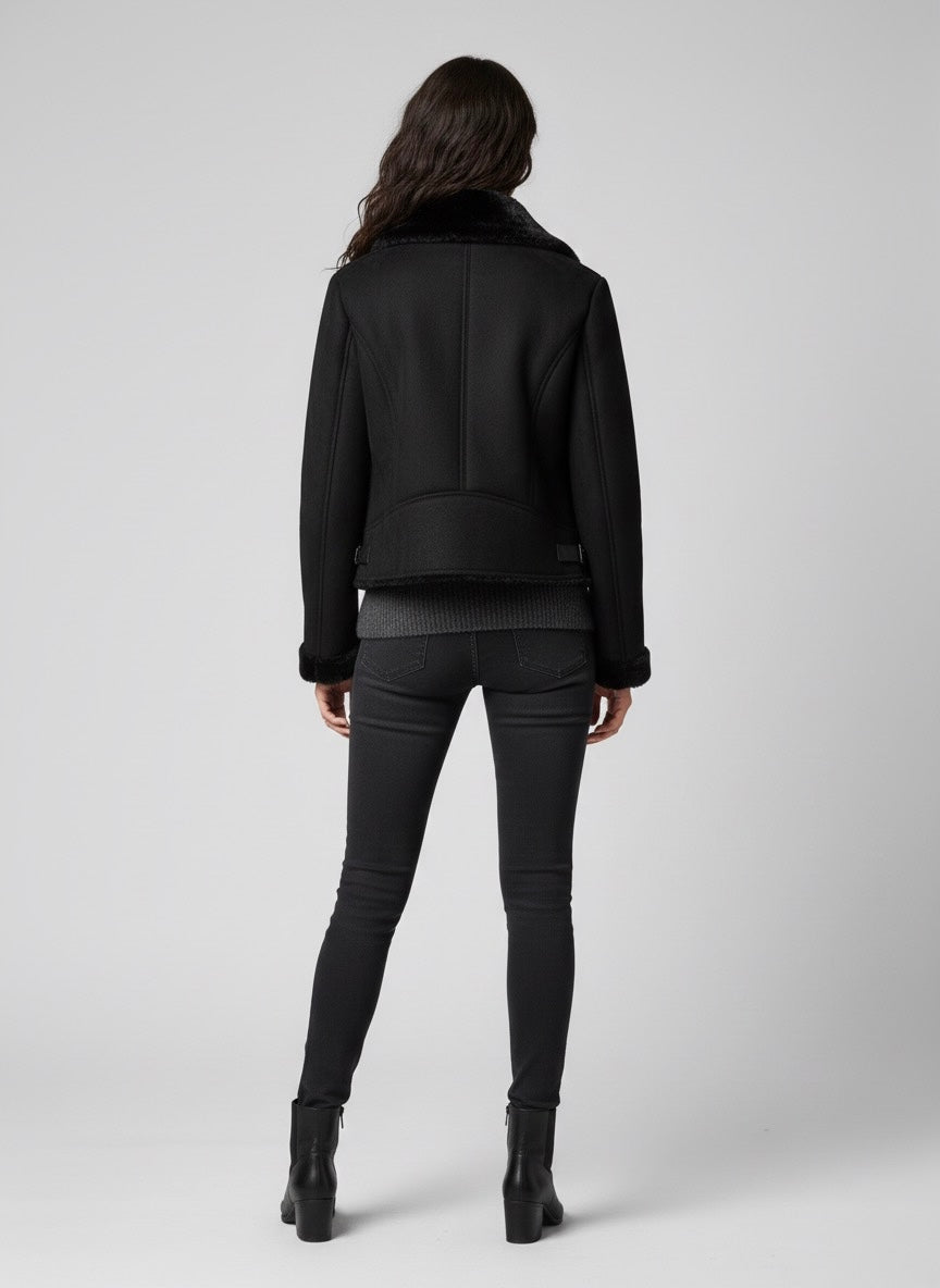 Vicolo donna cappotto TF0090 NERO