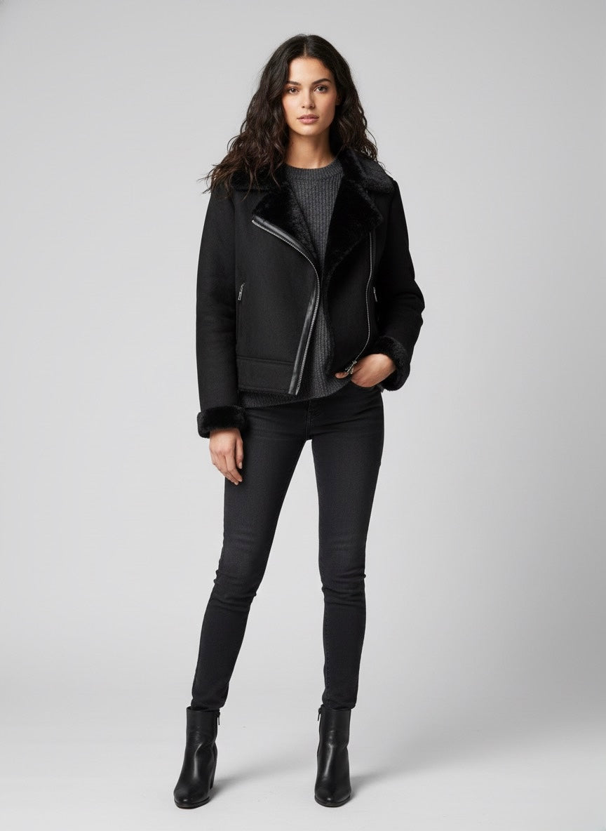 Vicolo donna cappotto TF0090 NERO