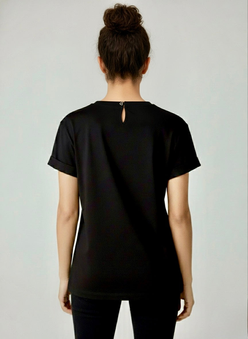 Gold Rush donna t-shirt REY03GOLD02 I25 NERO