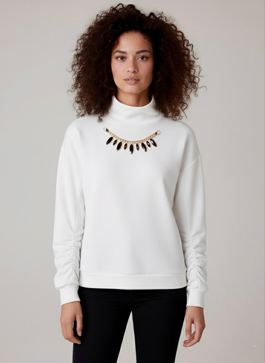 Gold Rush donna felpa W1LOREN06 I25 PANNA