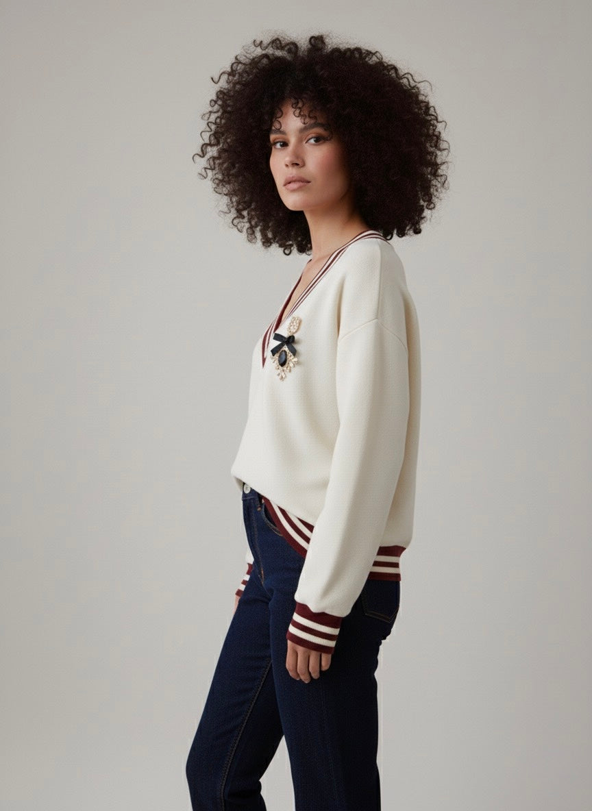 Gold Rush donna felpa W1RICCI11 I25 NOCCIOLA 2363